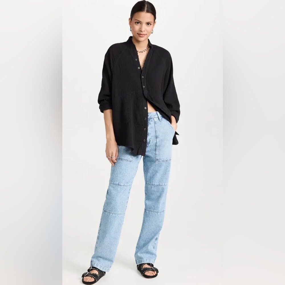 Free People Women's Summer Daydream Button Down - Picture 5 of 11